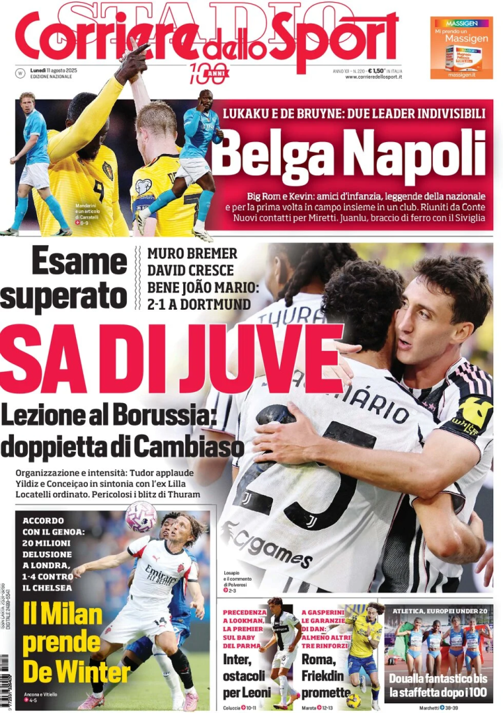 Prime pagine quotidiani sportivi – 11 agosto 2025 28 image 31