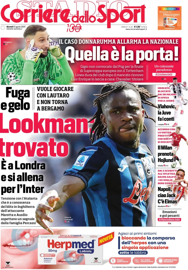 Prime pagine quotidiani sportivi – 12 agosto 2025 28 image 34