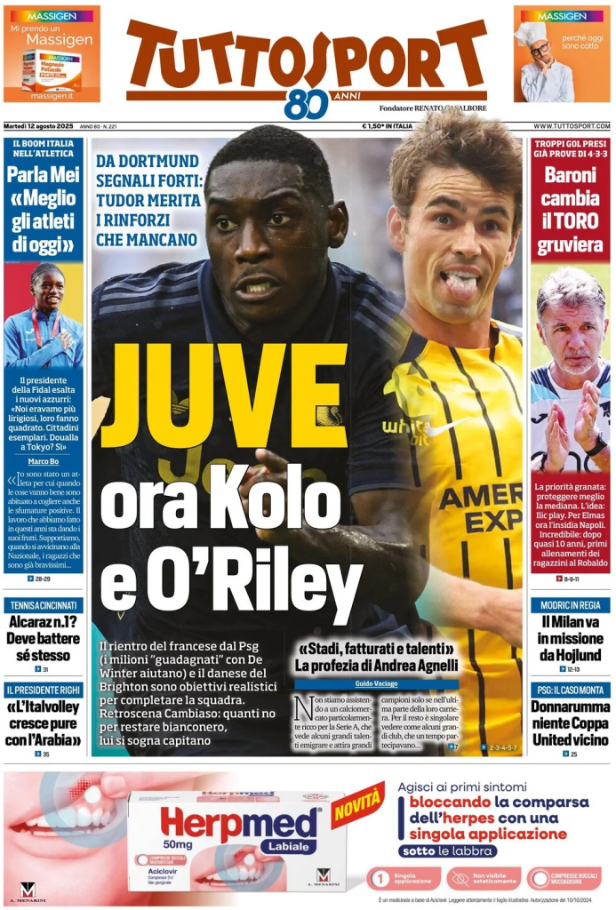 Prime pagine quotidiani sportivi – 12 agosto 2025 29 image 35