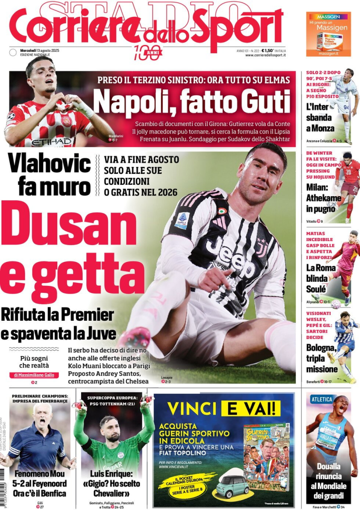 Prime pagine quotidiani sportivi – 13 agosto 2025 28 image 37