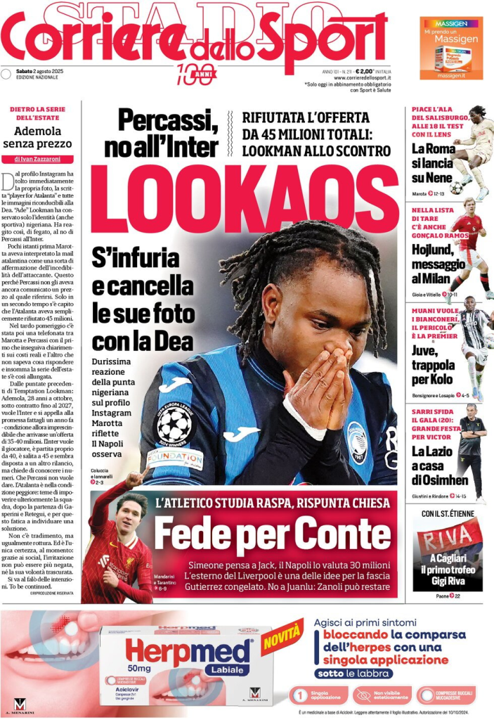 Prime pagine quotidiani sportivi – 2 agosto 2025 28 image 4