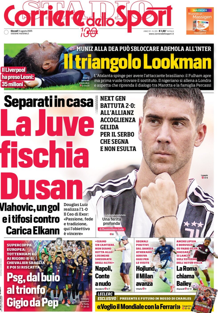 Prime pagine quotidiani sportivi – 14 agosto 2025 28 image 40