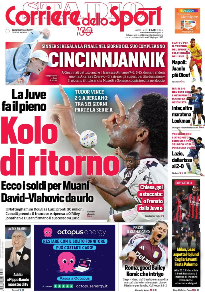 Prime pagine quotidiani sportivi – 17 agosto 2025 28 image 47