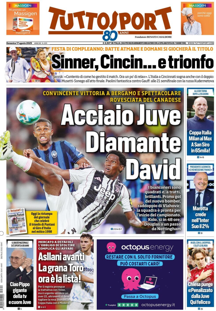 Prime pagine quotidiani sportivi – 17 agosto 2025 29 image 48