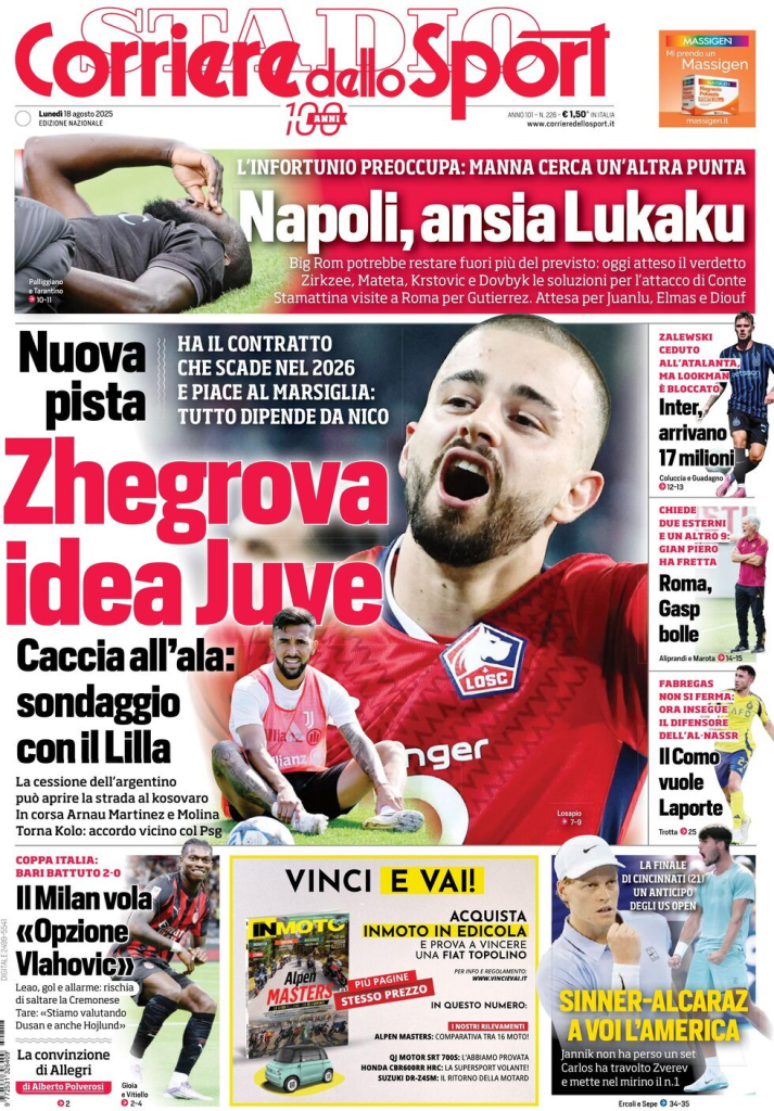Prime pagine quotidiani sportivi – 18 agosto 2025 28 image 50