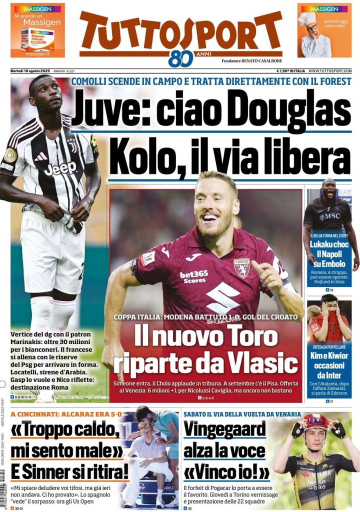 Prime pagine quotidiani sportivi – 19 agosto 2025 29 image 54