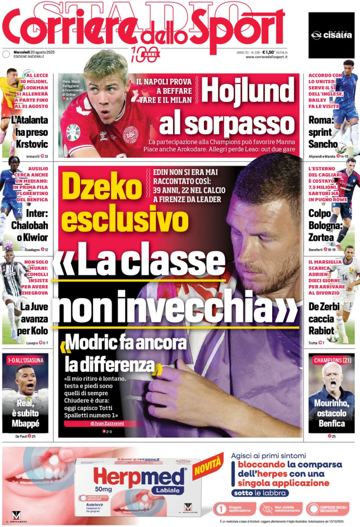 Prime pagine quotidiani sportivi – 20 agosto 2025 28 image 56
