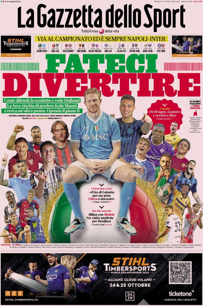 Prime pagine quotidiani sportivi – 23 agosto 2025 27 image 59