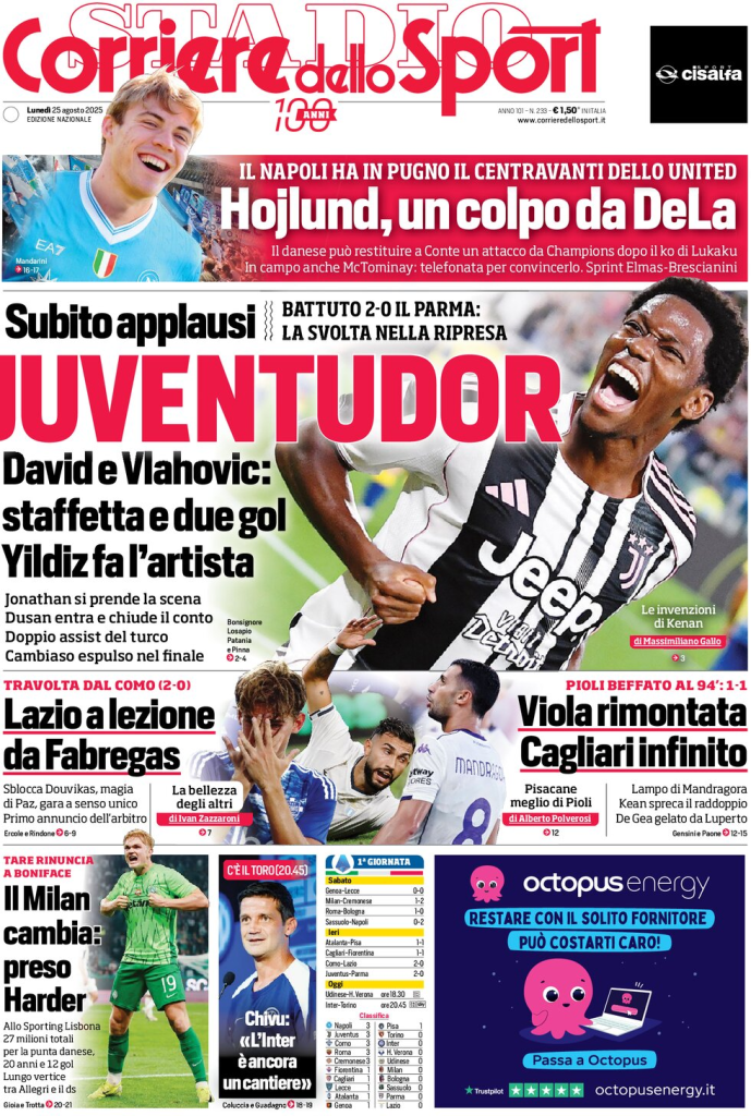 Prime pagine quotidiani sportivi – 25 agosto 2025 28 image 66