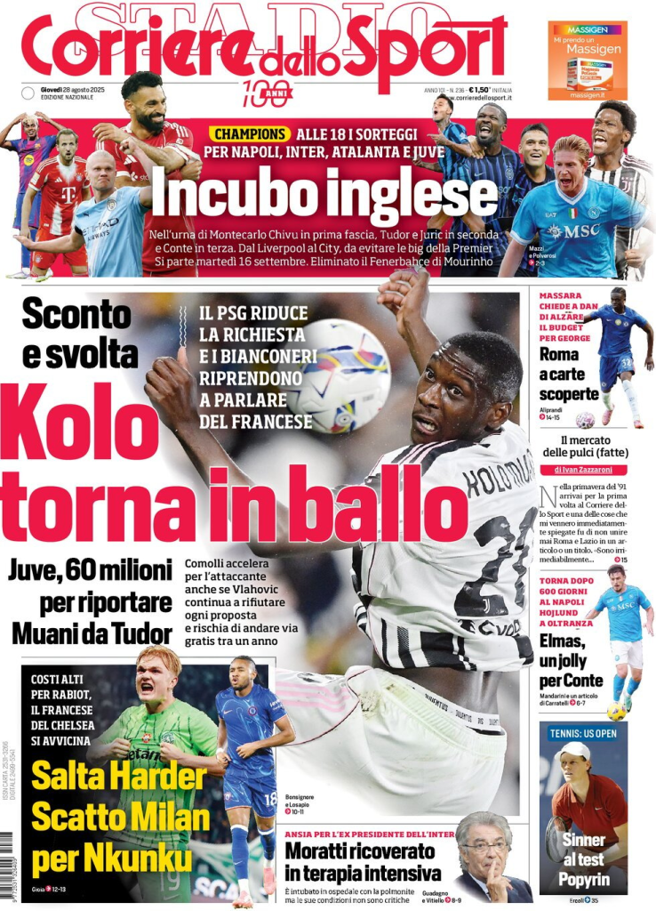Prime pagine quotidiani sportivi – 28 agosto 2025 28 image 75