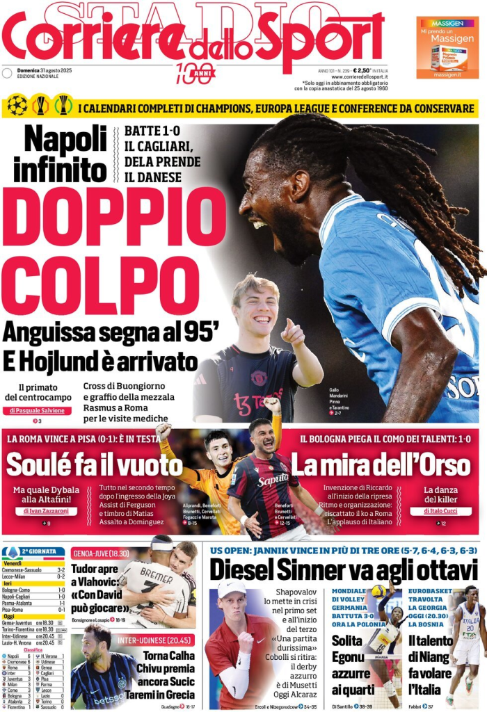 Prime pagine quotidiani sportivi – 31 agosto 2025 28 image 84