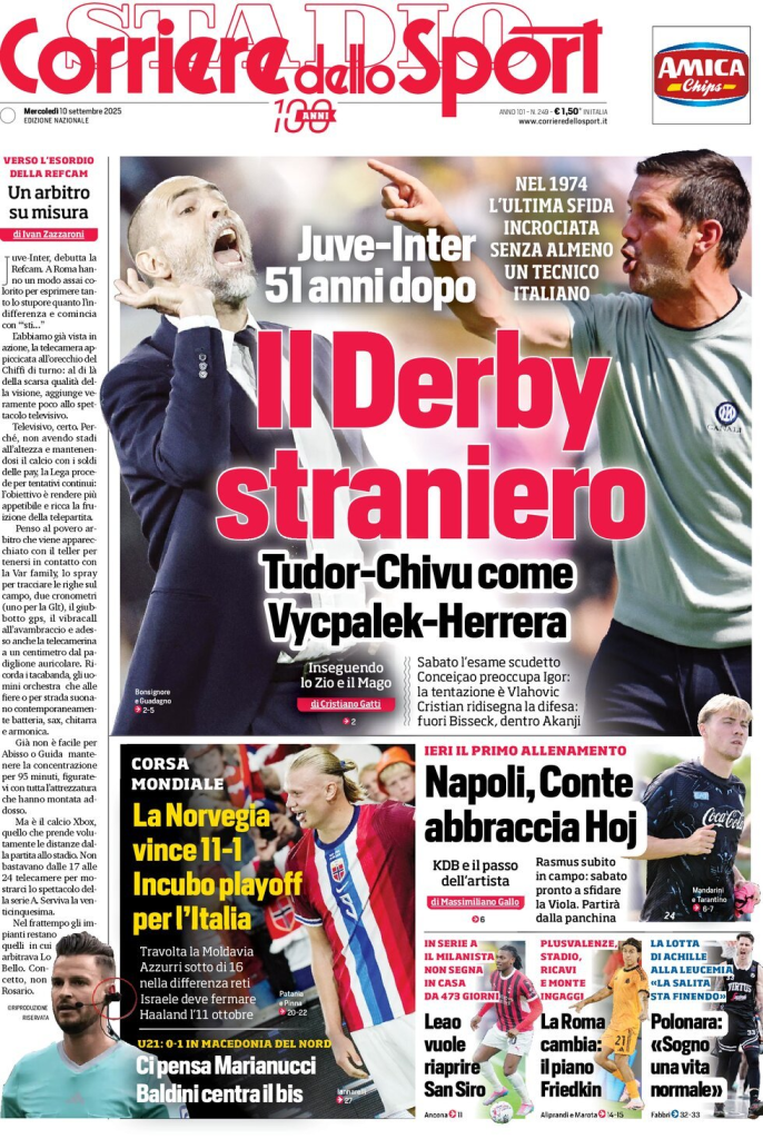 Prime pagine quotidiani sportivi – 10 settembre 2025 28 image 25
