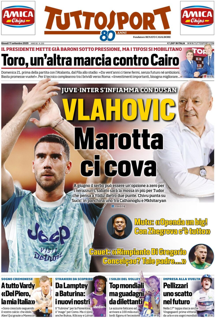 Prime pagine quotidiani sportivi – 11 settembre 2025 29 image 29