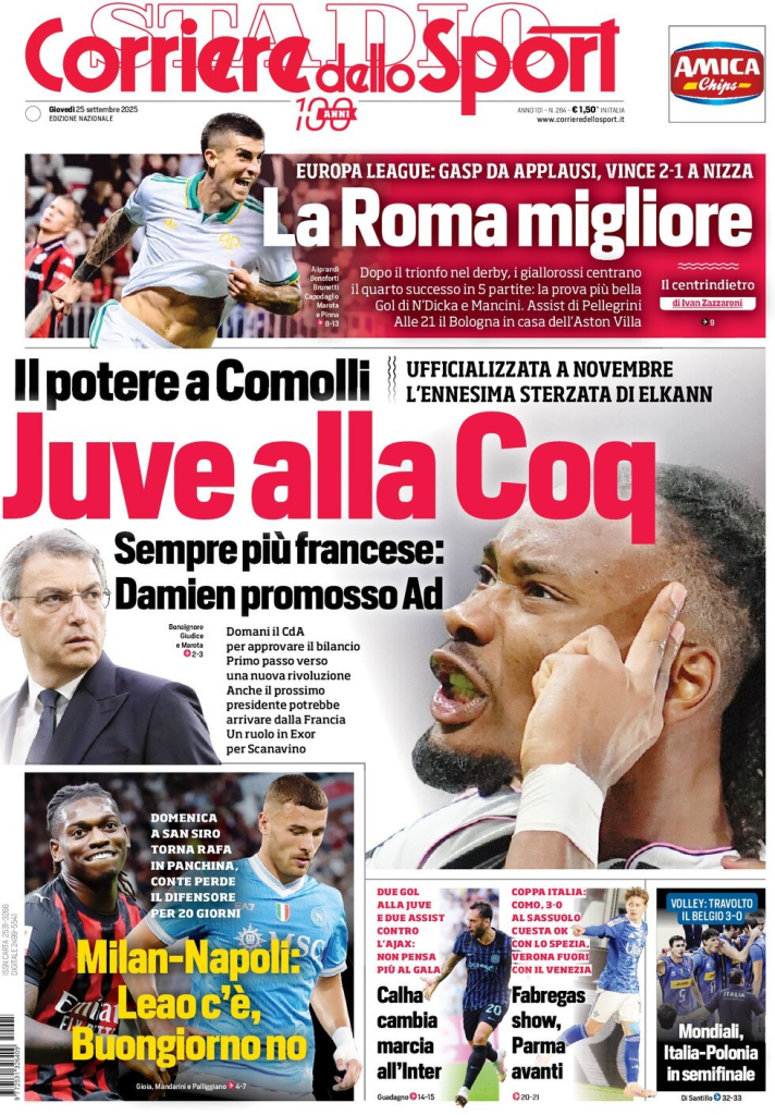 Prime pagine quotidiani sportivi – 25 settembre 2025 28 image 68