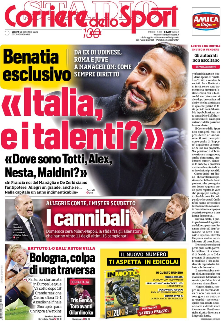 Prime pagine quotidiani sportivi – 26 settembre 2025 28 image 71