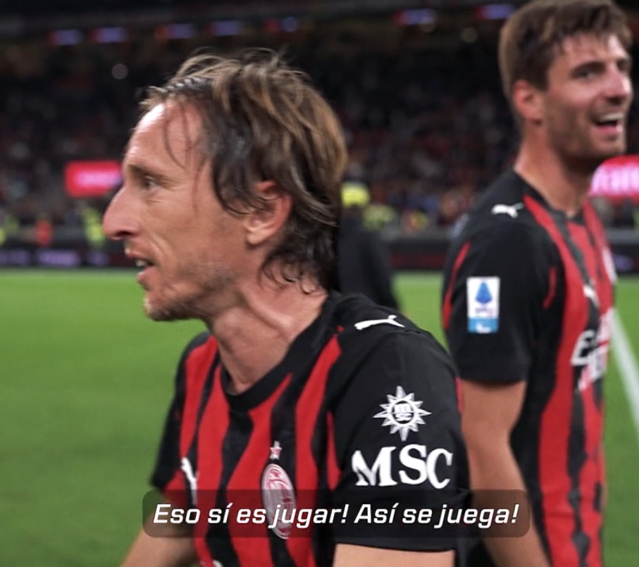Modric da impazzire, che esultanza dopo Milan Napoli: lo ha detto a Gabbia 27 MODRIC 3
