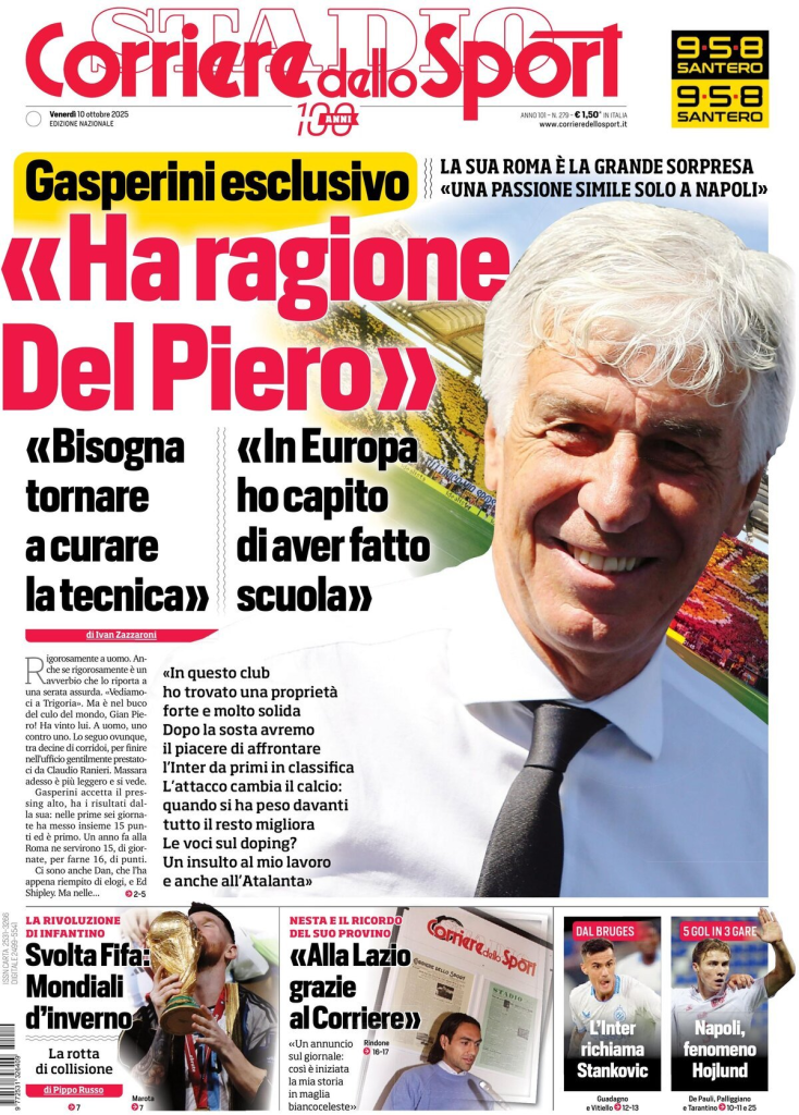 Prime pagine quotidiani sportivi – 10 ottobre 2025 28 image 28