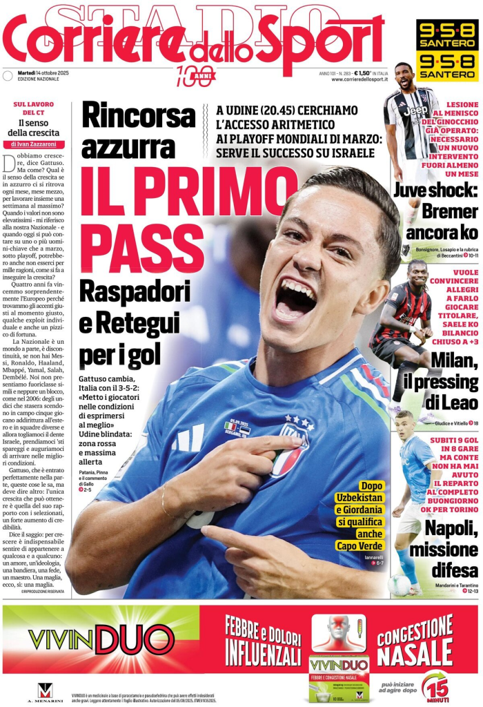 Prime pagine quotidiani sportivi – 14 ottobre 2025 28 image 44