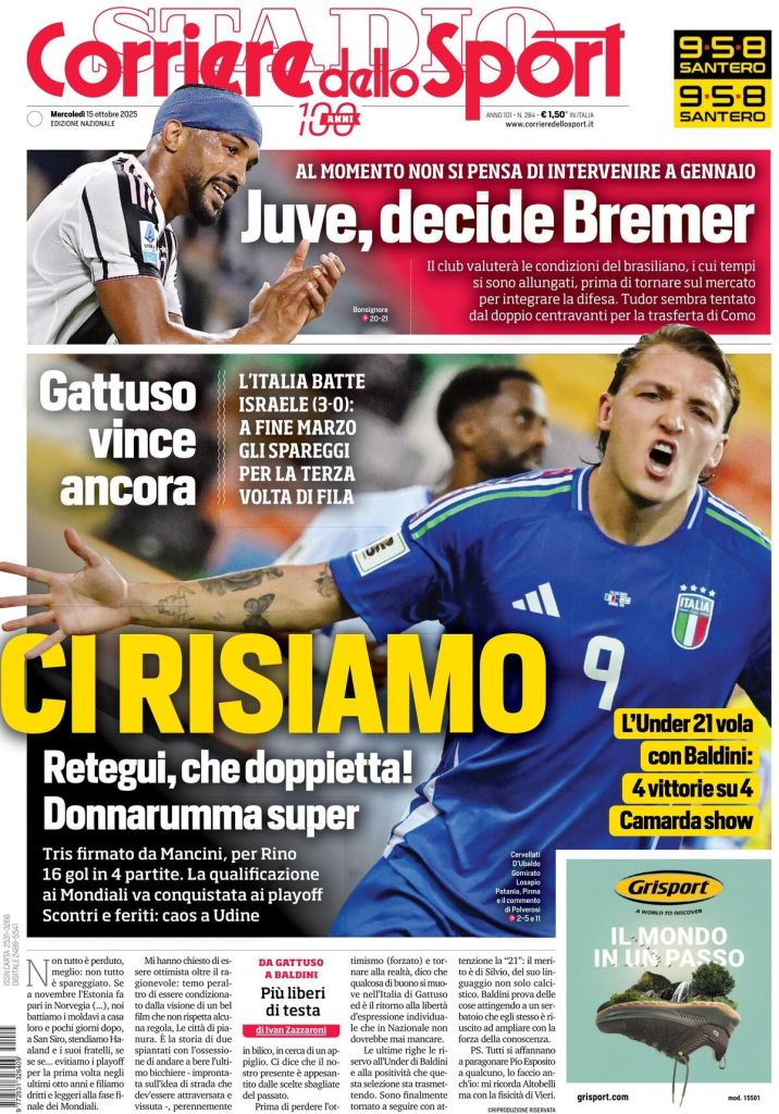 Prime pagine quotidiani sportivi – 15 ottobre 2025 28 image 47