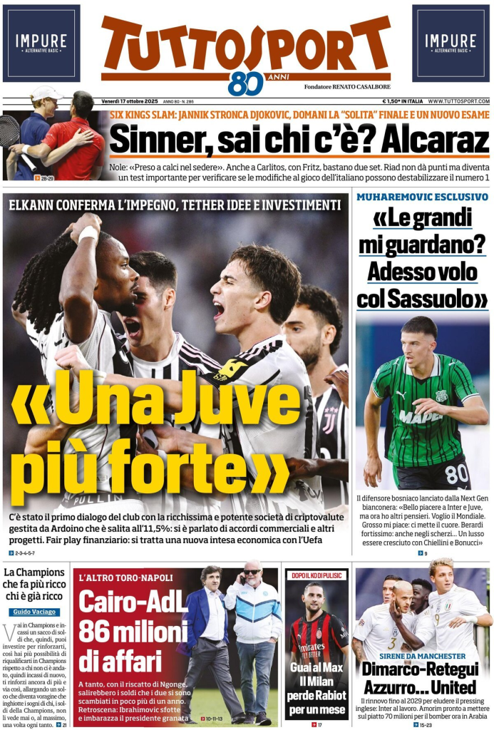 Prime pagine quotidiani sportivi – 17 ottobre 2025 29 image 54