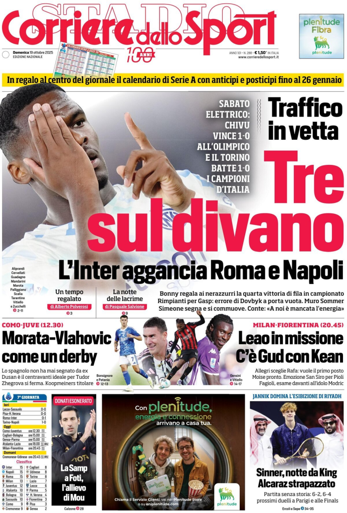 Prime pagine quotidiani sportivi – 19 ottobre 2025 28 image 59