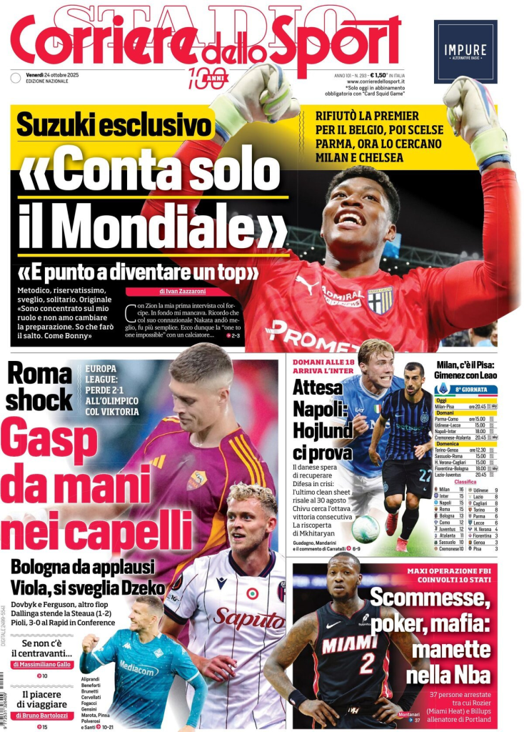 Prime pagine quotidiani sportivi – 24 ottobre 2025 28 image 74