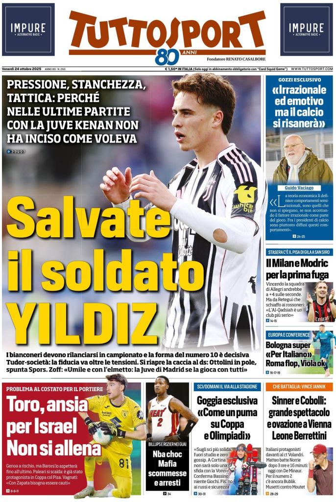 Prime pagine quotidiani sportivi – 24 ottobre 2025 29 image 75