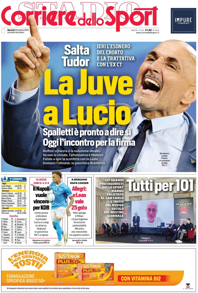 Prime pagine quotidiani sportivi – 28 ottobre 2025 28 image 87