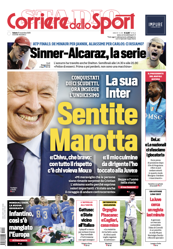 Prime pagine quotidiani sportivi – 15 novembre 2025 29 Screenshot 2025 11 15 alle 09.13.34