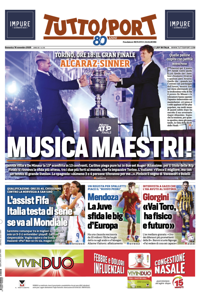 Prime pagine quotidiani sportivi – 16 novembre 2025 28 Screenshot 2025 11 16 alle 09.12.06