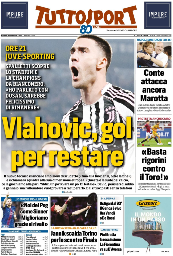 Prime pagine quotidiani sportivi – 4 novembre 2025 29 image 11