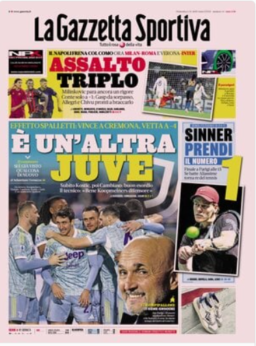 Prime pagine quotidiani sportivi – 2novembre 2025 27 image 3
