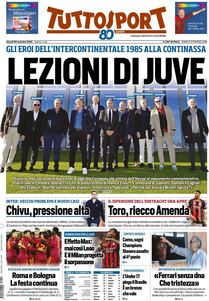 Prime pagine quotidiani sportivi – 29 novembre 2025 29 image 82