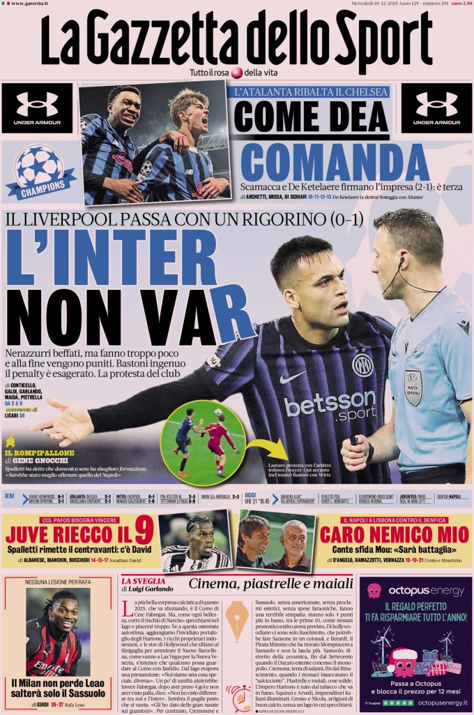 Prime pagine quotidiani sportivi – 10 dicembre 2025 27 image 28