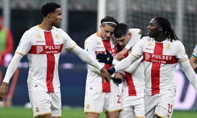 esultanza gol Colombo Milan Genoa