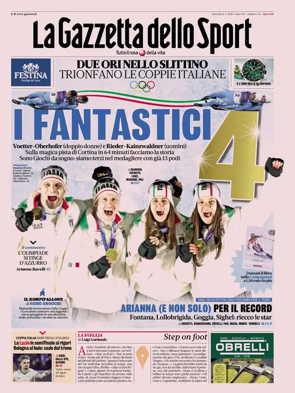 Le prime pagine dei quotidiani sportivi – 12 febbraio 2026 27 image 15