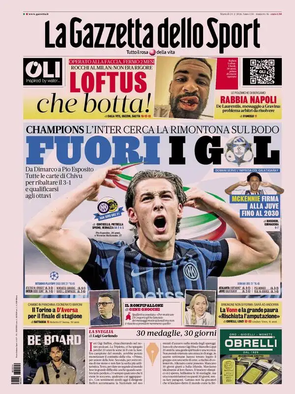 Le prime pagine dei principali quotidiani sportivi – 24 febbraio 2026 27 image 31