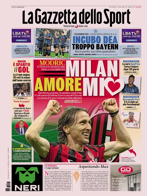 Le prime pagine dei principali quotidiani sportivi – 11 marzo 2026 28 image 14