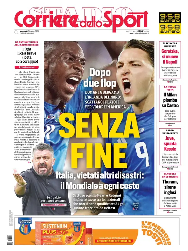 Le prime pagine dei principali quotidiani sportivi – 25 marzo 2026 28 image 33