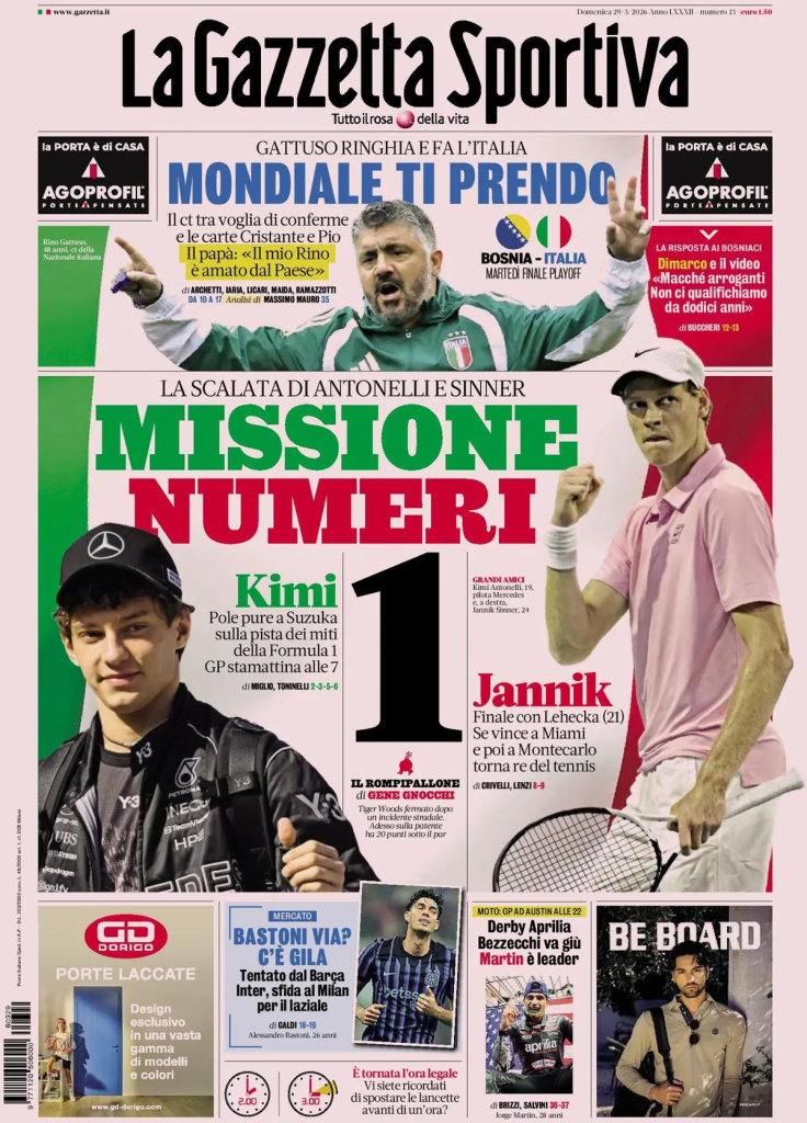 Le prime pagine dei principali quotidiani sportivi – 29 marzo 2026 27 image 40
