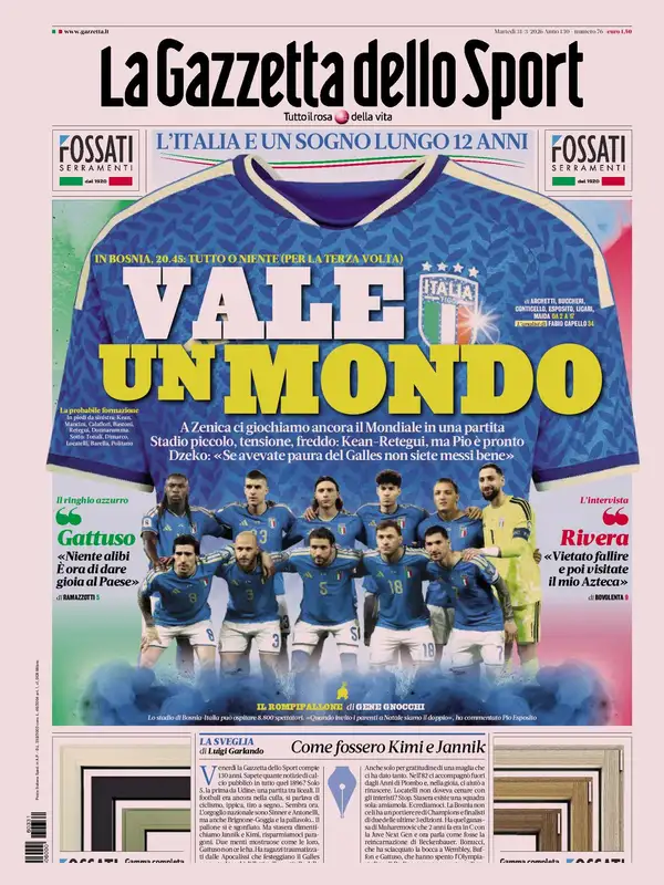 Le prime pagine dei principali quotidiani sportivi – 31 marzo 2026 27 image 43