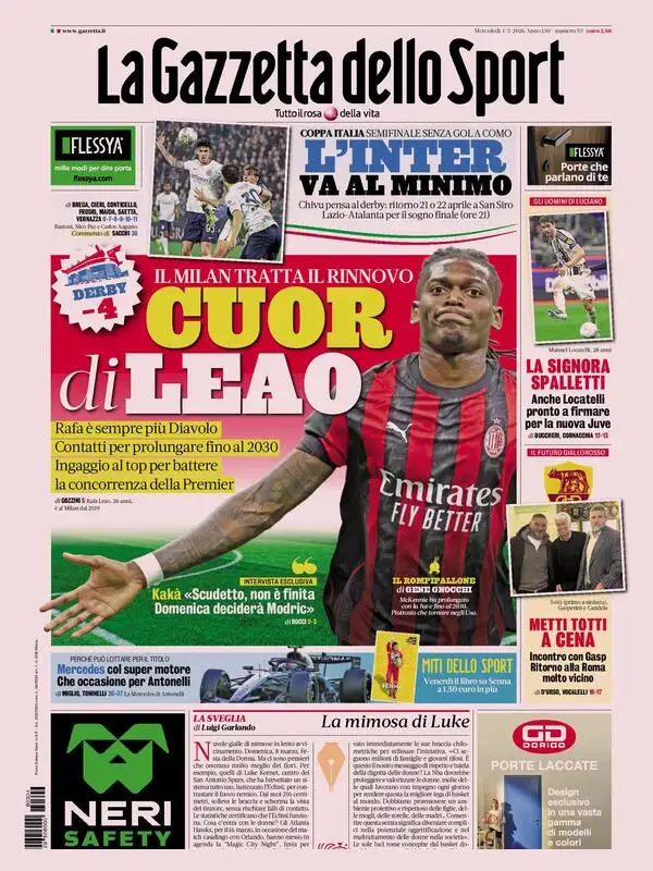Le prime pagine dei principali quotidiani sportivi – 04 marzo 2026 27 image