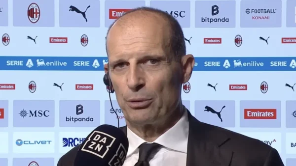 Allegri dopo Milan-Juve a Dazn
