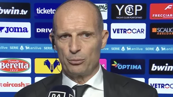 Allegri a Dazn dopo Verona-Milan