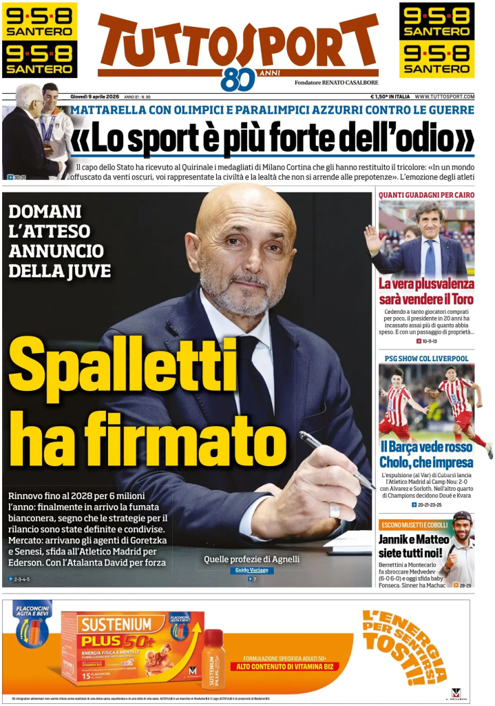 Le prime pagine dei quotidiani sportivi – 9 aprile 2026 29 image 11