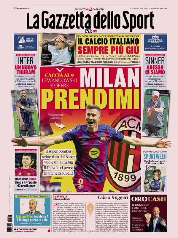 Le prime pagine dei quotidiani sportivi – 10 aprile 2026 27 image 12