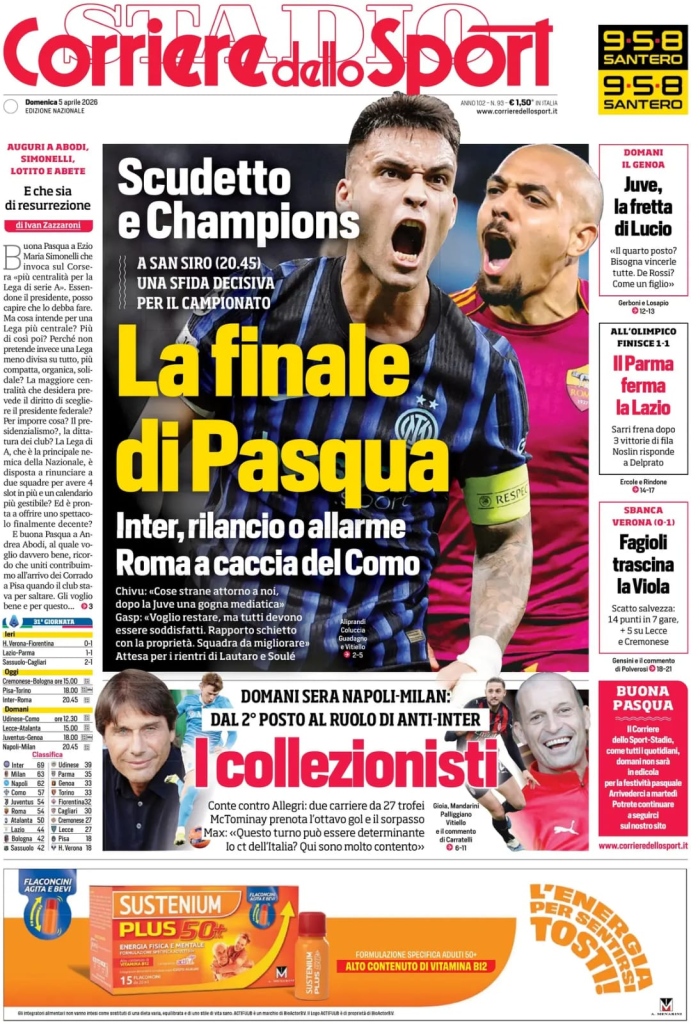 Le prime pagine dei quotidiani sportivi – 5 aprile 2026 28 image 4