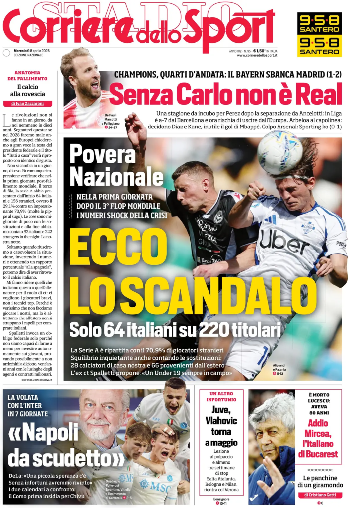 Le prime pagine dei quotidiani sportivi – 8 aprile 2026 28 image 7
