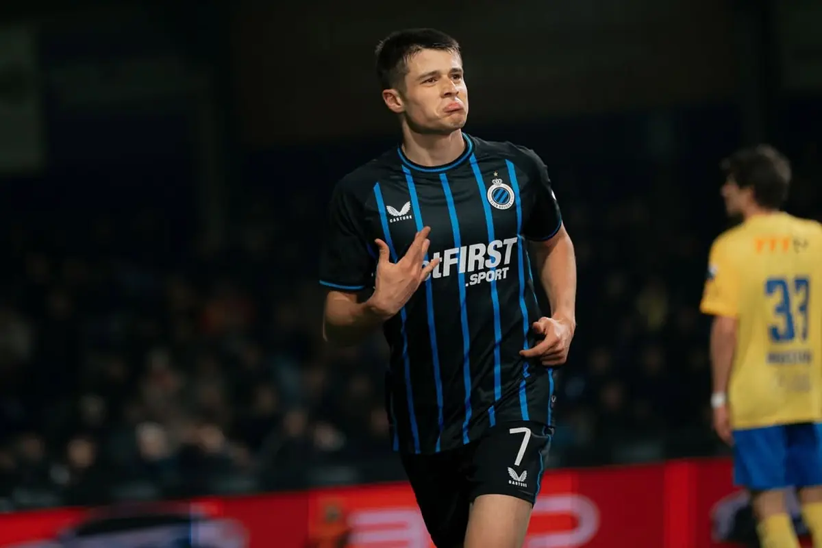 È il bomber di scorta, il Milan ci prova: piace anche alla Juve 27 Tresoldi esulta dopo un gol con il Club Bruge