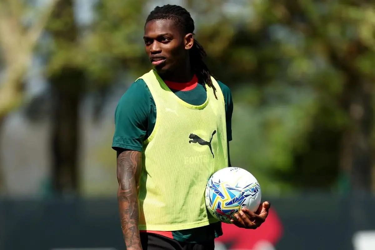 Rafa Leao in allenamento